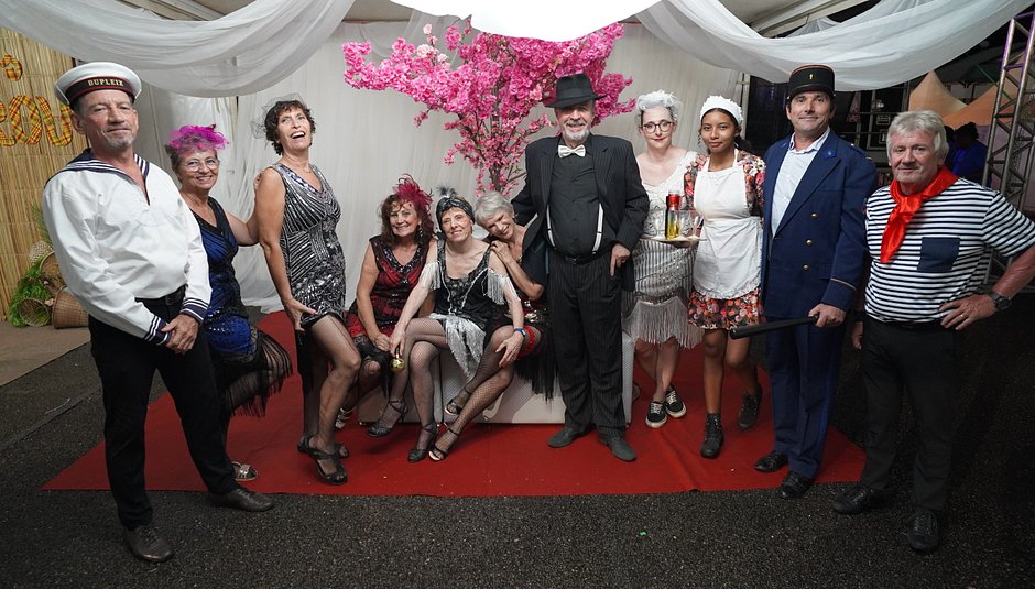 Le groupe avant le spectacle
